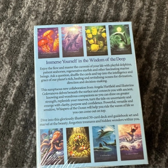 Whispers Ocean Oracle 50 Card Deck Tarot Inner Wisdom & Guide Book New Sealed - Picture 2 of 8